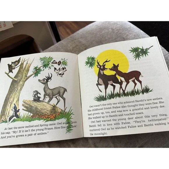 Walt Disney Bambi Read Along‎ Book ONLY NO Cassette Tape Excellent 1977 - Picture 14 of 16